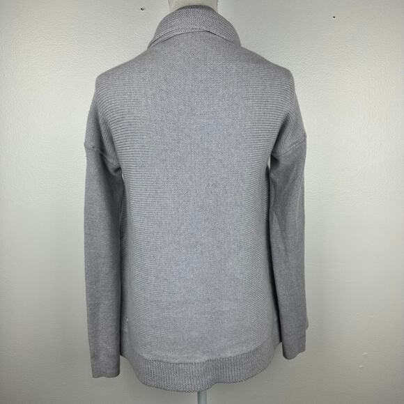Lululemon Wrap It Up Sweater in Heathered Light Grey - Picture 9 of 10